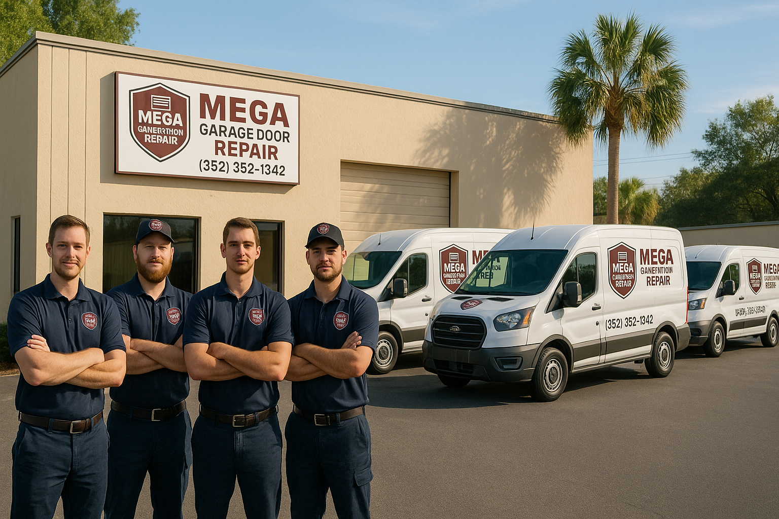 Professional garage door service in Ocala