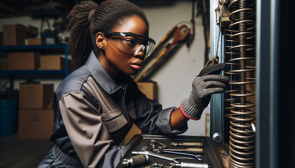 Our professional garage door opener repair process